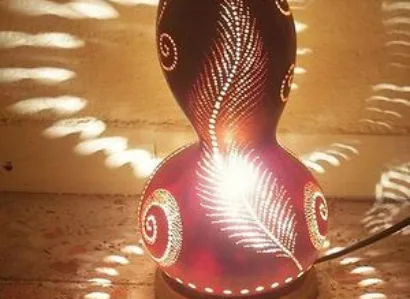 How To Turn a Gourd Into A Creative Party Lamp
