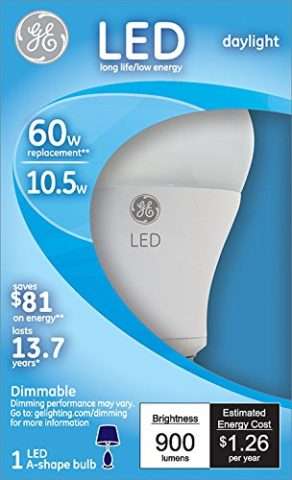 GE 60-Watt Equivalent Dimmable LED Lightbulb